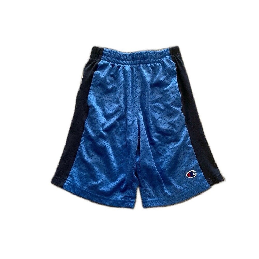 Champion Youth Blue Mesh Athletic Shorts Size 7 Fair